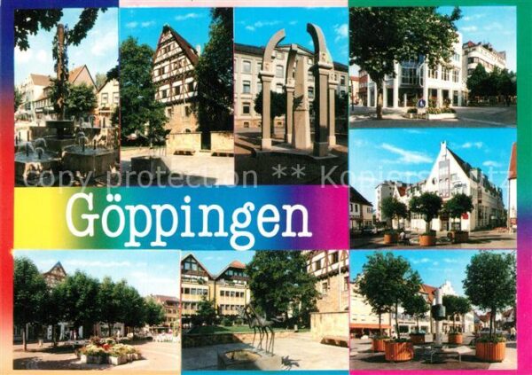 Goeppingen Teilansichten Innenstadt Brunnen Denkma