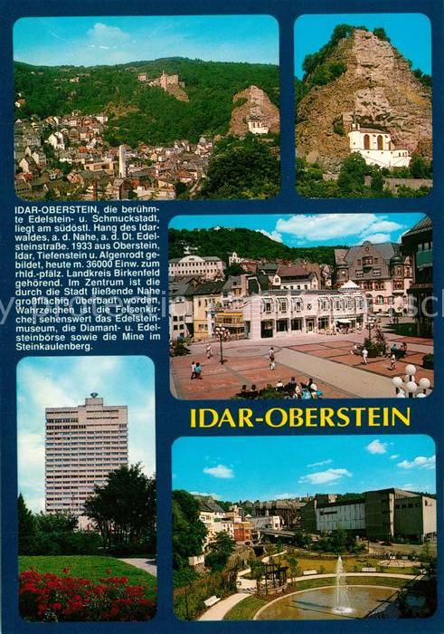 Idar-Oberstein Stadtpanorama Felsenkirche Platz Hochha