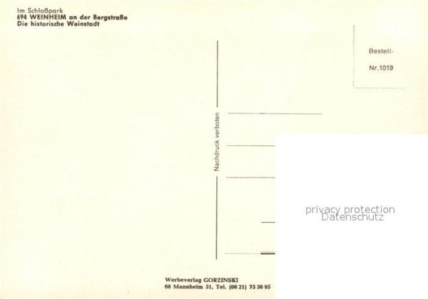 Weinheim Bergstrasse Schloss Park Historische Weinstadt – Bild 2