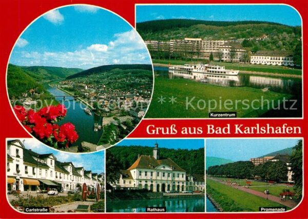 Bad Karlshafen Panorma Wesertal Kurzentrum Carlstrasse