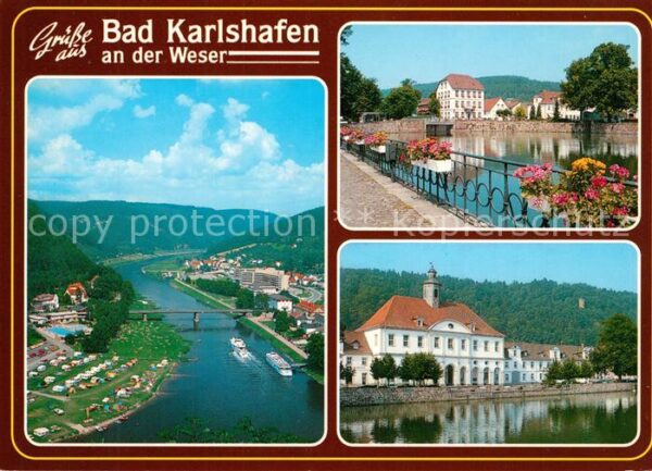 Bad Karlshafen Panorama Weserbergland Hafen Promenade