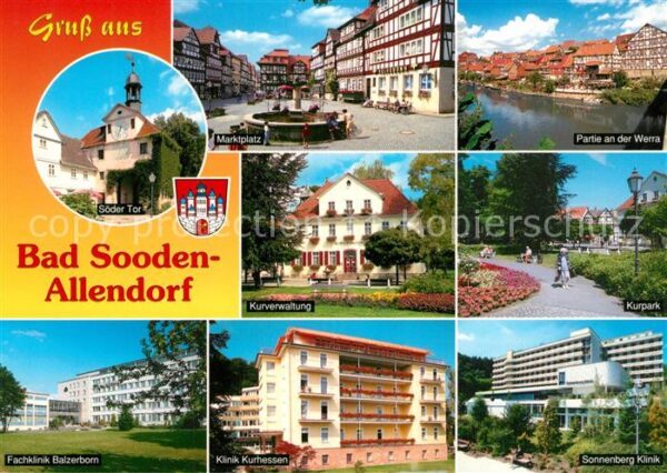 Bad Sooden-Allendorf Marktplatz Fachwerkhäuser Kurverwaltung
