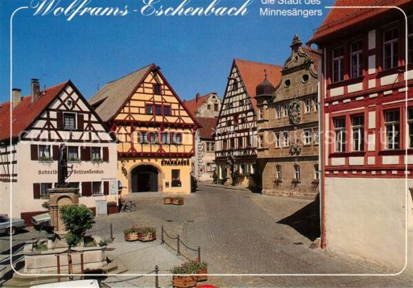 Eschenbach Wolframs Stadt des Minnesängers Altstadt Brunnen