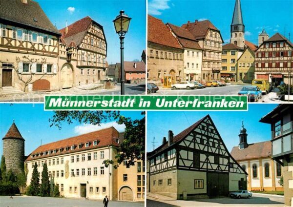 Muennerstadt Marktplatz Fachwerkhäuser Anger Augusti