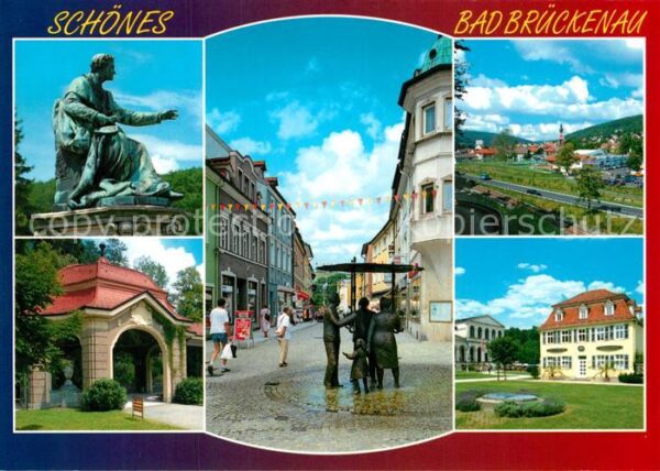 Bad Brueckenau Denkmal Wandelgang Innenstadt Brunnen K