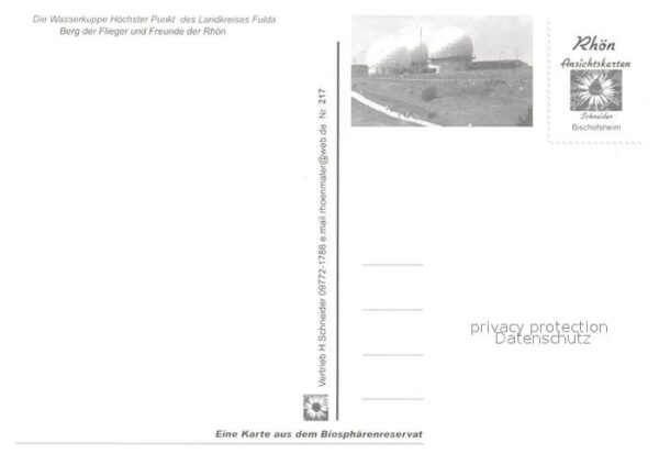 Wasserkuppe Rhoen Fliegerdenkmal Gleitschirm Radom Landsc – Bild 2