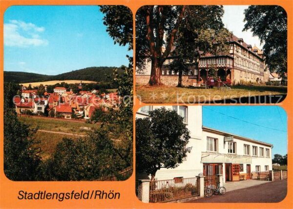 Stadtlengsfeld Ortspanorama Sanatorium Gasthaus