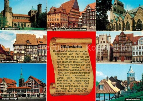 Hildesheim Kirche Markt Knochenhaueramtshaus Dom M