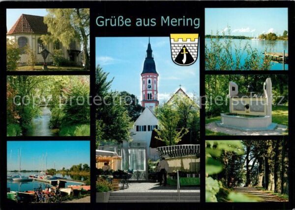 Mering Kapelle Waldpartie Bootsanleger Brunnen