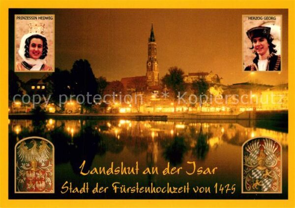 Landshut Isar Stadt der Fürstenhochzeit von 1479 Blic