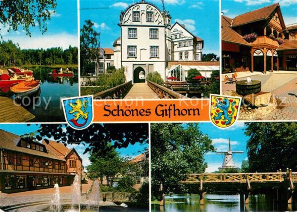 Gifhorn Heidesee Schloss Marktplatz Brunnen Hol