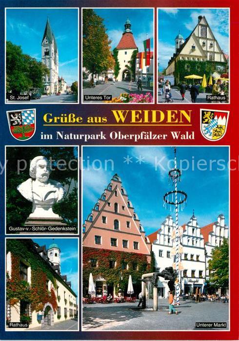 Weiden Oberpfalz St Josef Kirche Unteres Tor Rathaus Gus