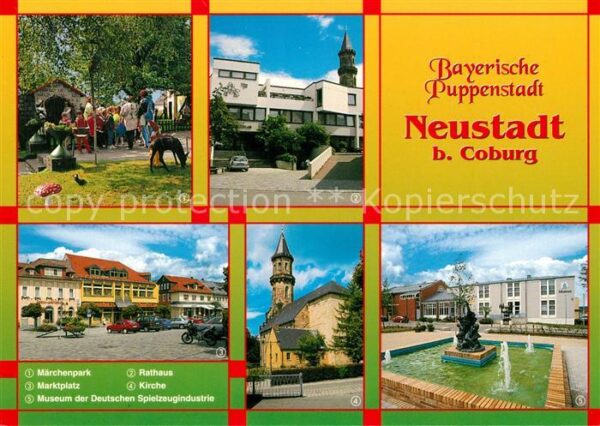 Neustadt Coburg Märchenpark Marktplatz Museum Spielzeug