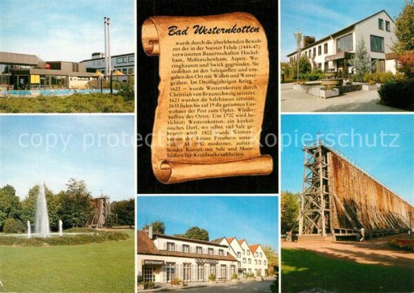 Bad Westernkotten Freibad Kurpark Fontäne Kurhaus Saline