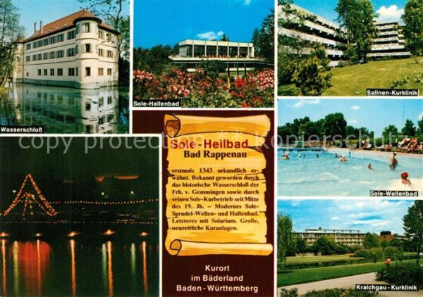 Bad Rappenau Wasserschloss Sole Hallenbad Salinen Ku