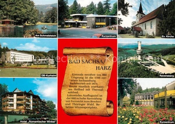 Bad Sachsa Harz Schmelzteich Kurheim Hotel Kirche Raven