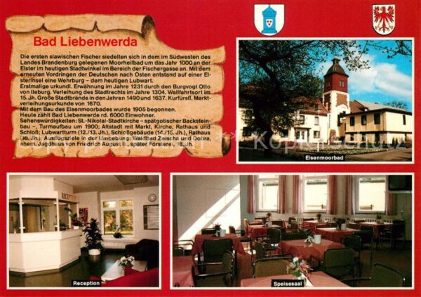 Bad Liebenwerda Eisenmoorbad Speisesaal Rezeption Chron