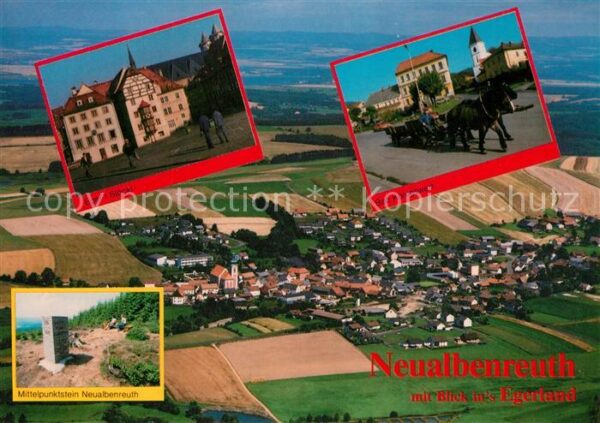Neualbenreuth Blick ins Egerland Fliegeraufnahme Mitt