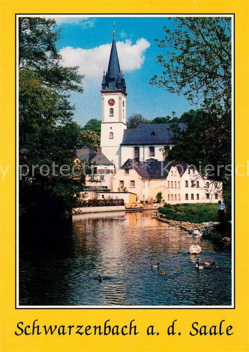 Schwarzenbach Saale Blick zur Kirche