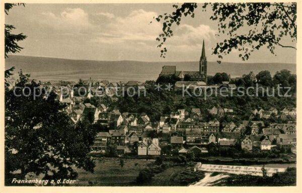 Frankenberg Eder Ortsansicht mit Kirche