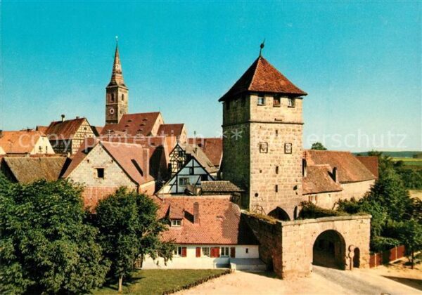Eschenbach Wolframs Unteres Tor 14. Jhdt. Altstadt Kirche