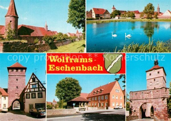 Eschenbach Wolframs Stadt des Minnesängers Stadtmauer Torbo