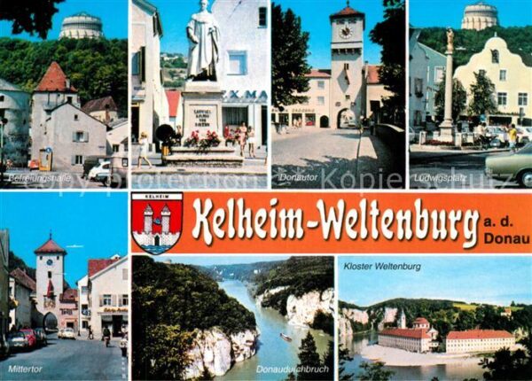 Weltenburg Kelheim Befreiungshalle Denkmal Statue Donautor