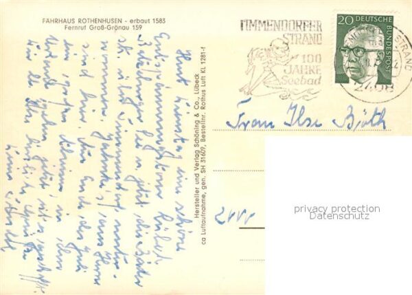 Gross Groenau Fährhaus Rothenhusen 16. Jhdt. Fliegera – Bild 2