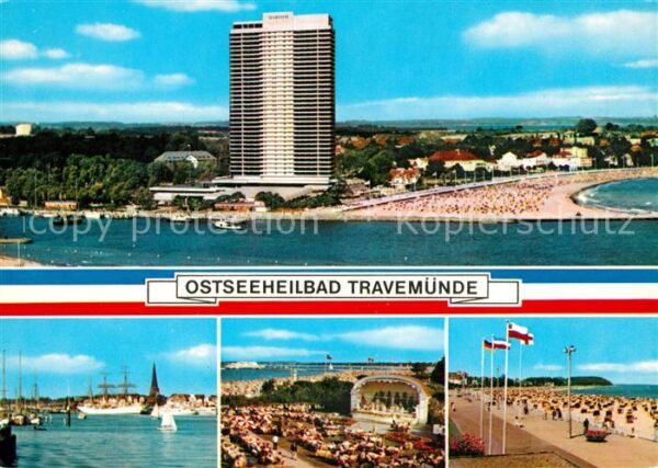 Travemuende Ostseebad Hotel Maritim Fliegeraufnahme Hafen Kon