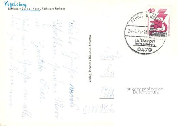 Schotten Hessen Rathaus Fachwerkhaus Luftkurort Naturpa – Bild 2