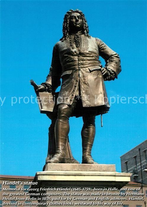 Halle Saale Händel Statue Denkmal