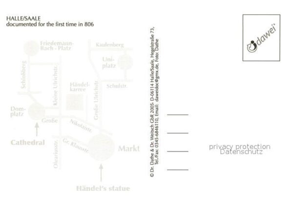 Halle Saale Händel Statue Denkmal – Bild 2