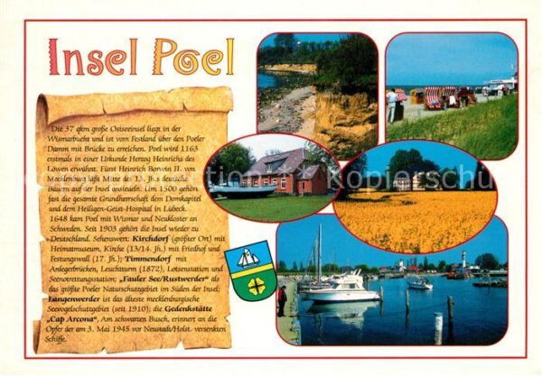 Insel Poel Hafen Leuchtturm Landschaftspanorama Fl