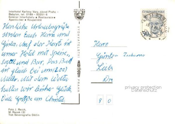 Praha Prahy Prague Interhotel Babylon – Bild 2