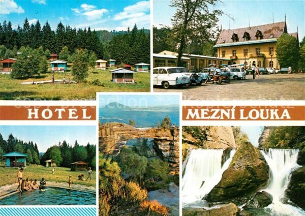 Louka Hotel Mezni Wasserfall Campingplatz Sch