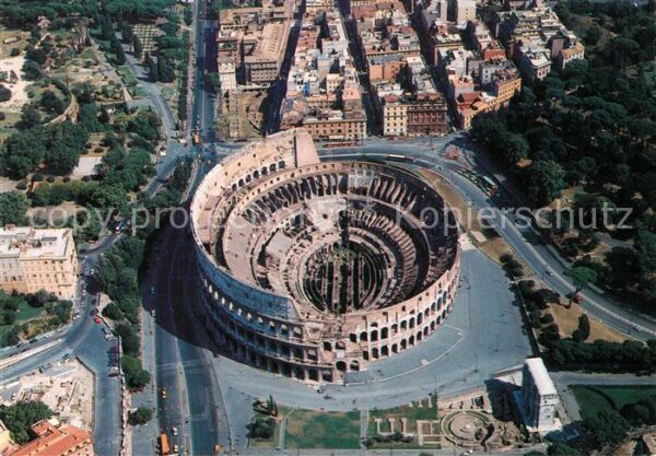 Roma Rom Fliegeraufnahme Colosseum