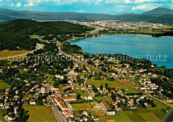 Krumpendorf Woerthersee Fliegeraufnahme Klagenfurt