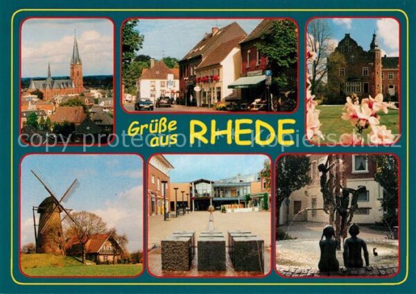 Rhede Westfalen Windmühle Denkmal Stadtansichten