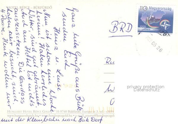 Buekfuerdoe Bad Buek Hotel Repce Swimming Pool Rezeption – Bild 2