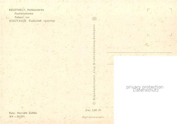 Keszthely Halaszesarda Fischerschenke – Bild 2