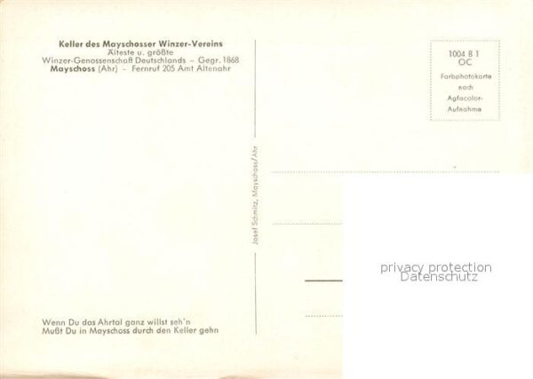Mayschoss Keller Mayschosser Winzerverein – Bild 2