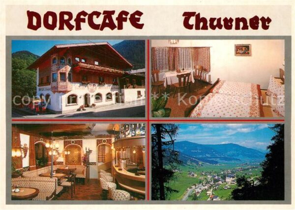 Flachau Dorfcafe Thurner Gastraum Fremdenzimmer