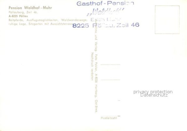 Poellau Pension Waldhof Muhr Reiten Kirche – Bild 2