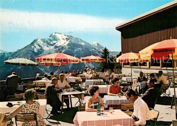 Mayrhofen Zillertal Terrasse Penkenbahn Bergstation Grünber