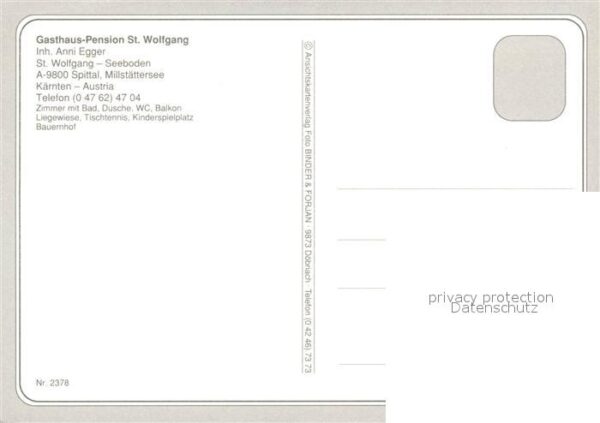 Seeboden Millstaettersee Gasthof Pension St Wolfgang Alpen Flieg – Bild 2