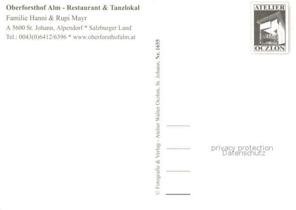 St Johann Pongau Oberforsthof Alm Restaurant Tanzlokal – Bild 2