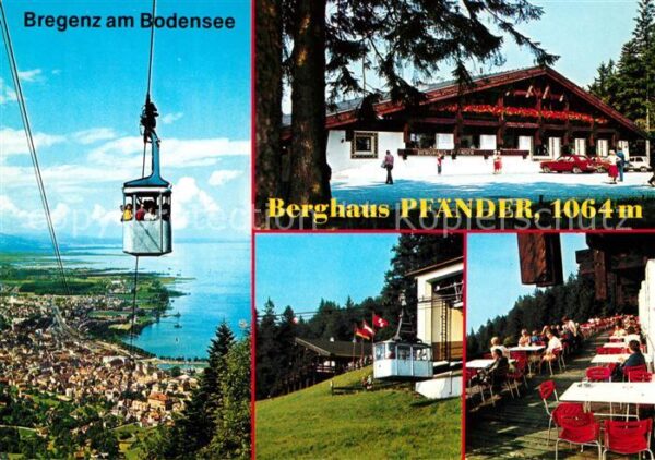 Bregenz Vorarlberg Bodensee Pfänderbahn Berghaus Pfänder T