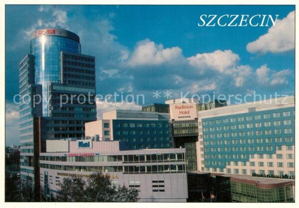 Szczecin Stettin Pazim Center Radisson Hotel Hochhaus