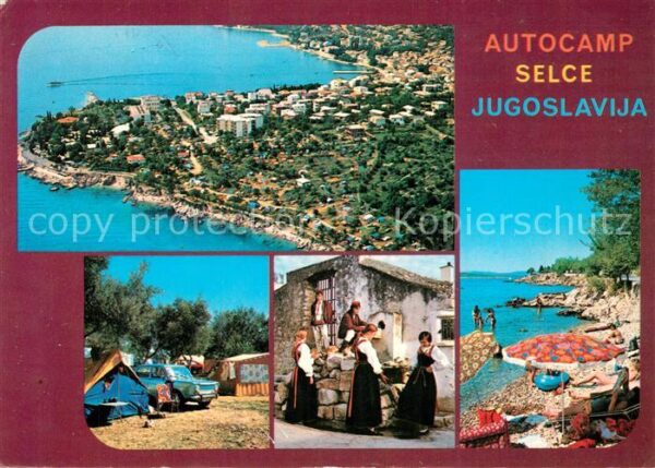 Selce Crikvenica Autocamp Trachten Strand Fliegeraufnahm