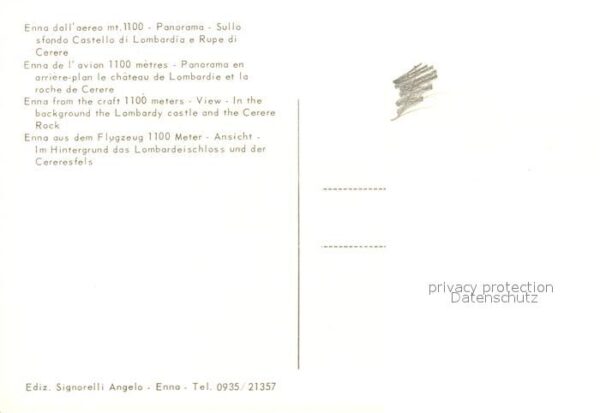 Enna Lombardeischloss Cereresfelsen Fliegera – Bild 2